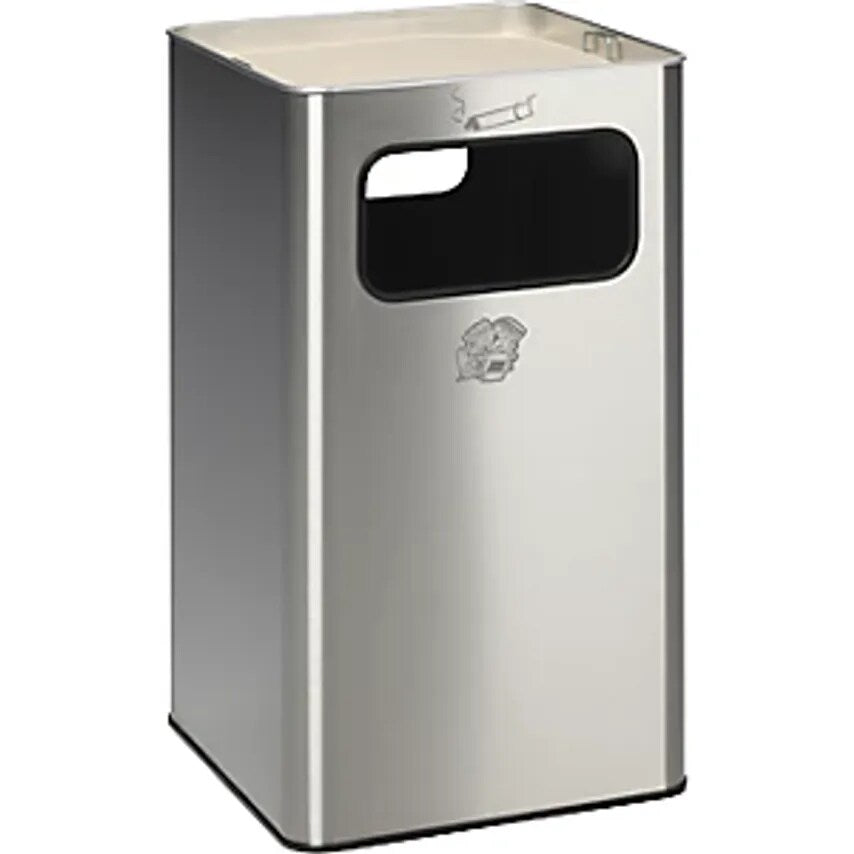Combination Ashtray, Capacity 96 L, WxHxD 430 X 755 X 430mm, Stainless Steel