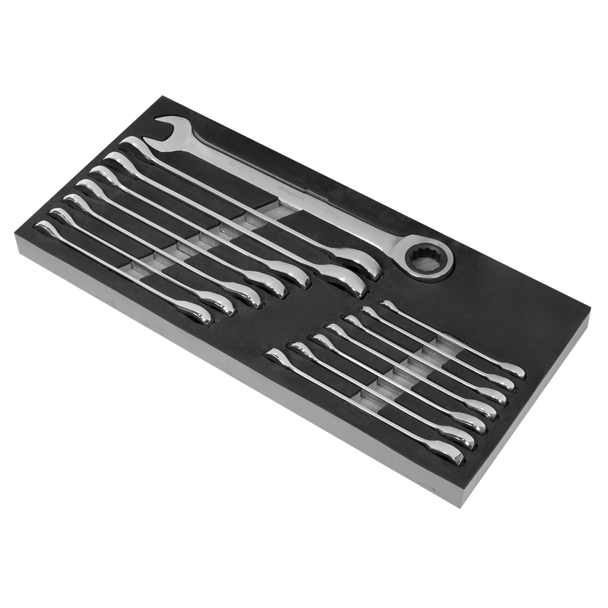 Combination Ratchet Spanner Set15 Piece Metric