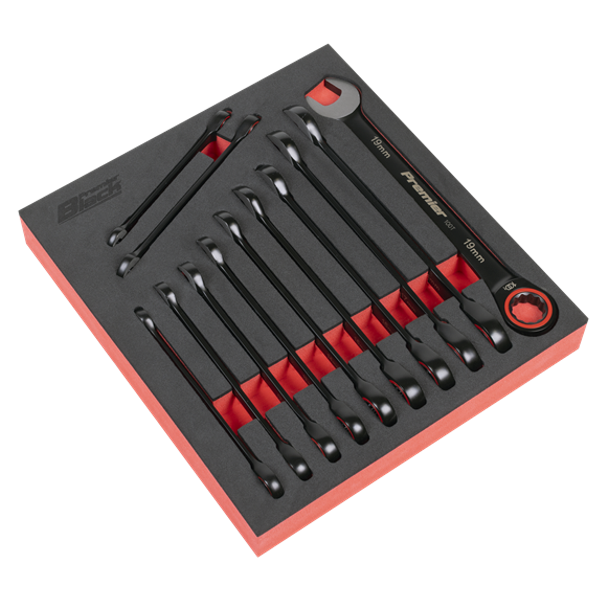 Combination Ratchet Spanner Set 12 Piece