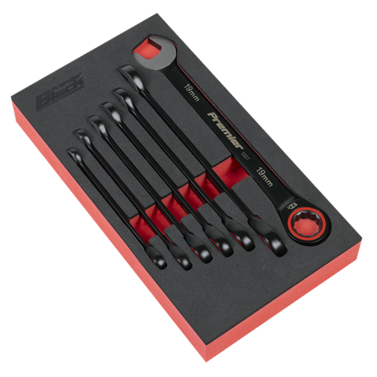 Combination Ratchet Spanner Set 7 Piece