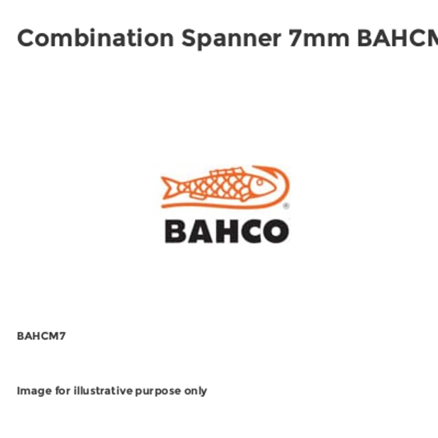 Combination Spanner 7mm BAHCM7