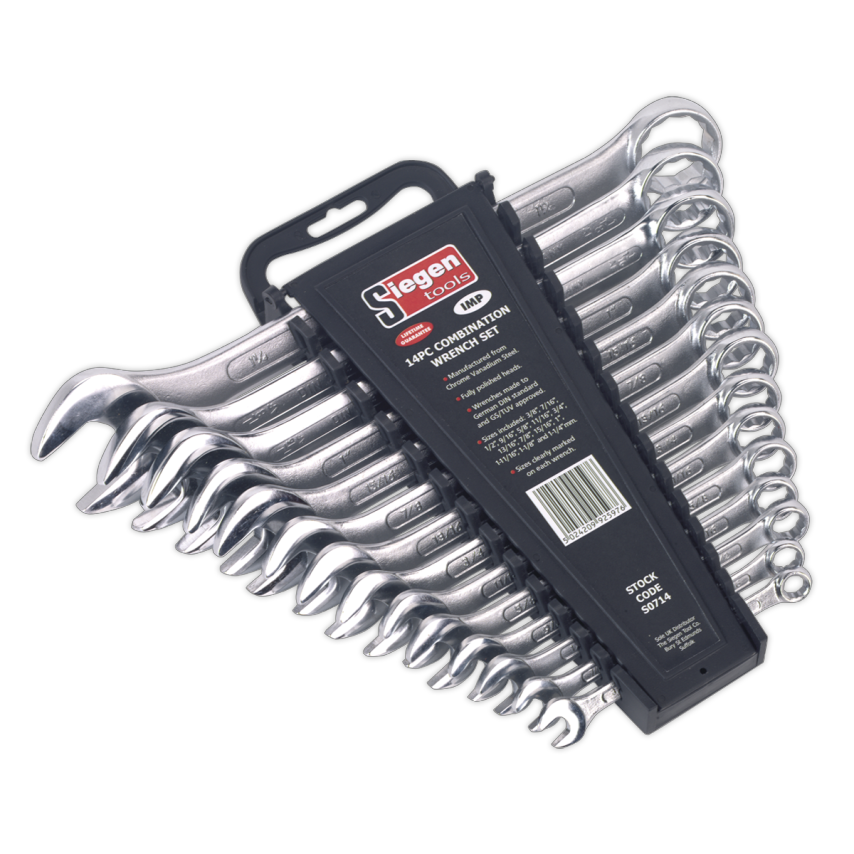 Combination Spanner Set14 Piece Imperial