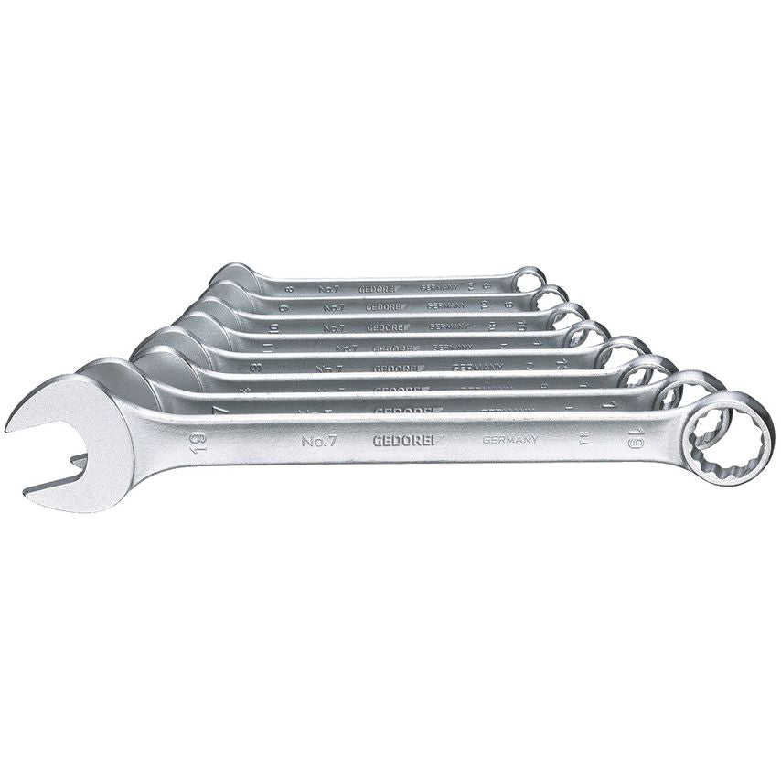 Combination spanner set 8 pcs UD profile 8-19 mm