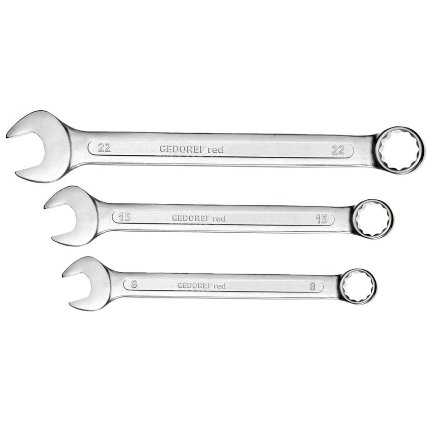 Combination spanner set size6-22mm 17pcs