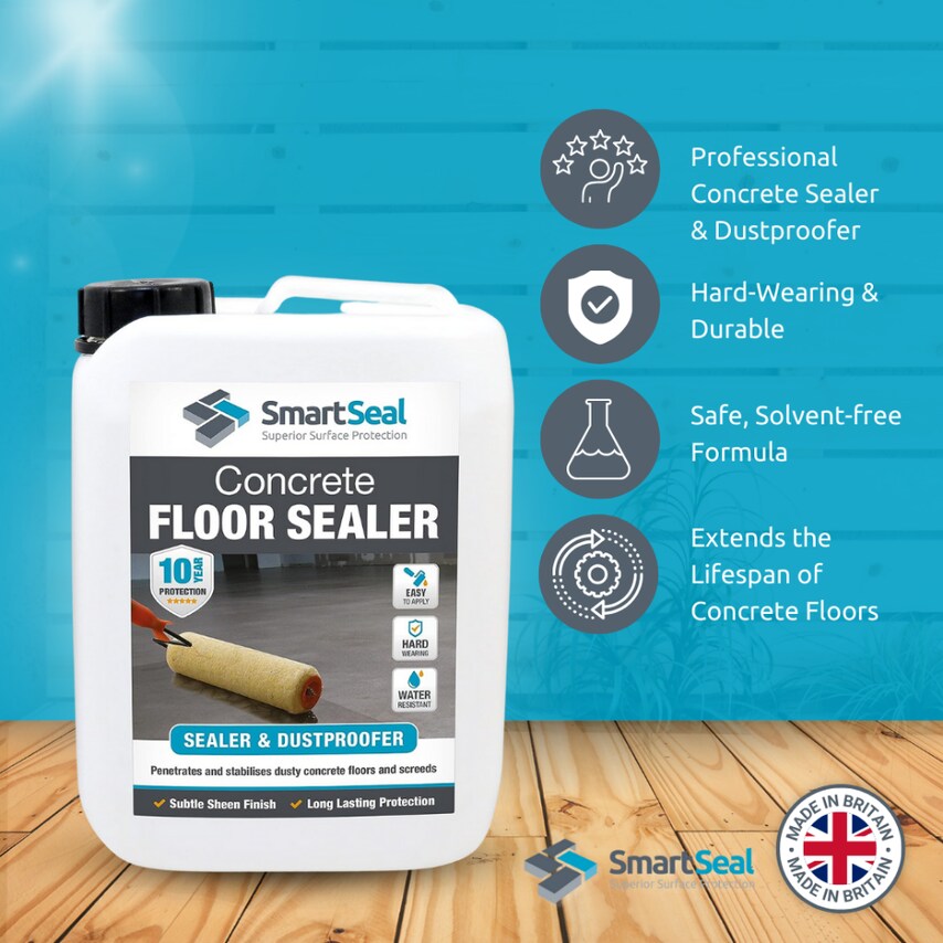 Concrete Floor Sealer 5 Liter Pack of 3