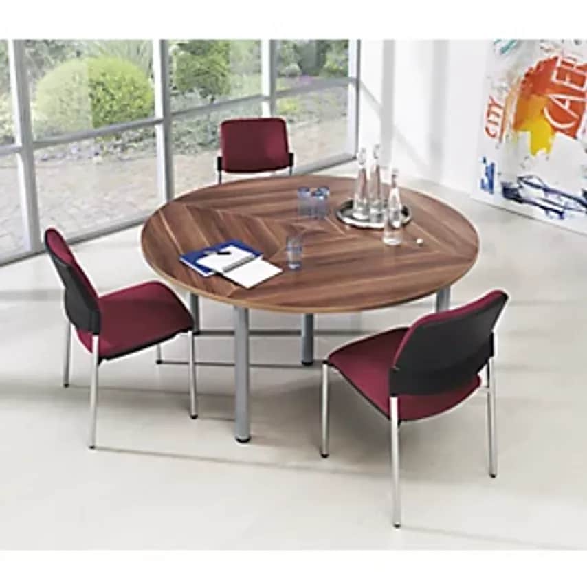 Conference Tabletop, Quarter-Circle Top, Width 800mm, Light Grey