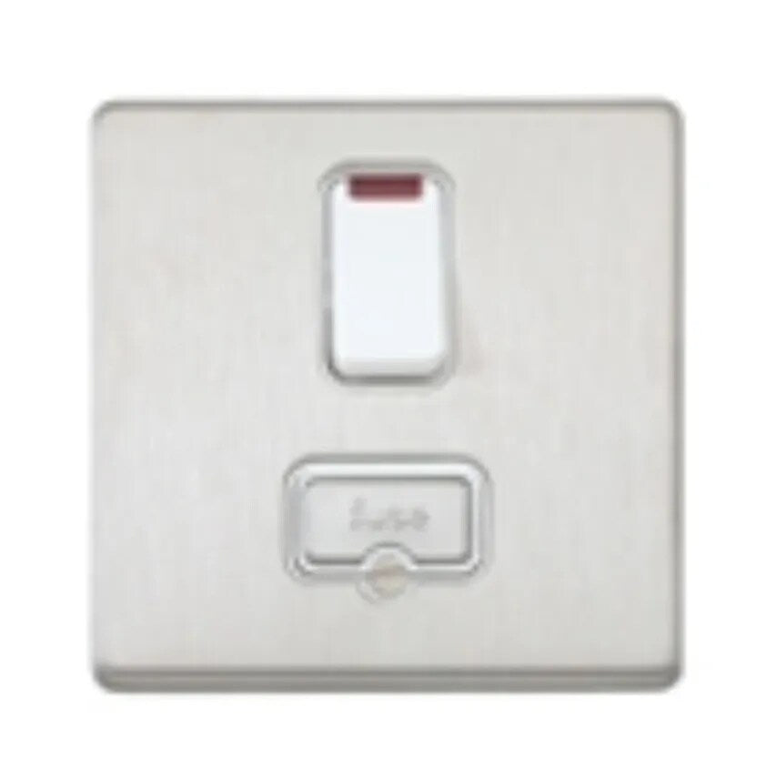 Connect Unit DP Switched FSD Neon 13A Sat Gold Black Insert