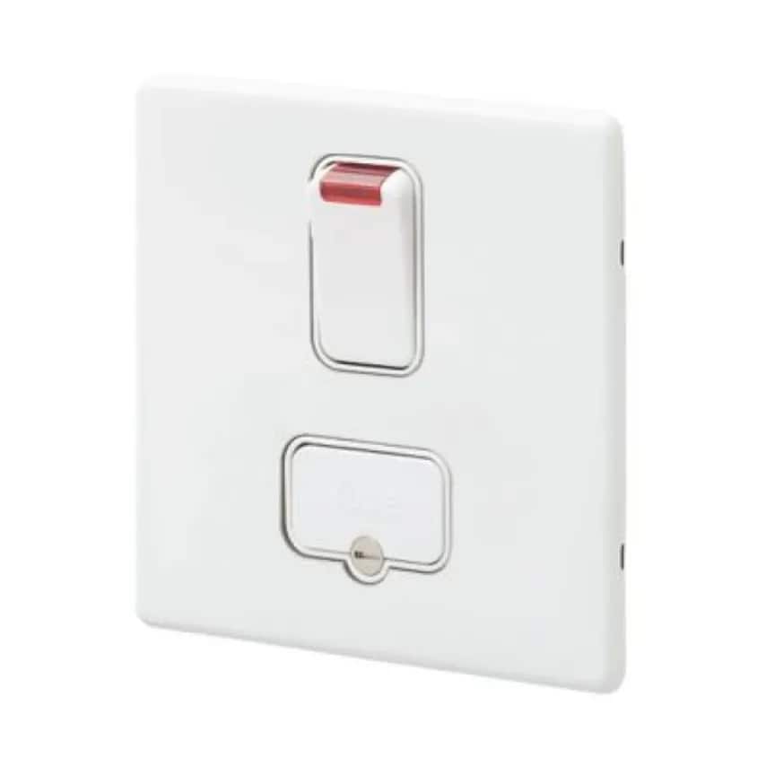 Connect Unit DP Switched FSD Neon 13A White White Inserts - K24961WHIW