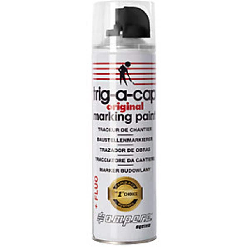 Construction Site Marking Spray, Content 500 Ml, Solvent-Based, Pack Of 12 Cans, Black