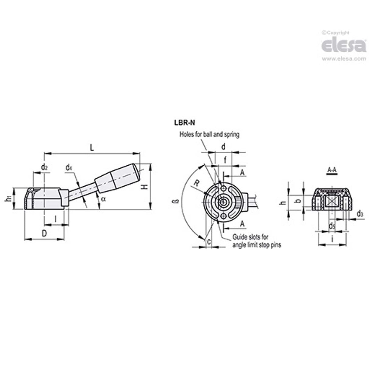 Control lever-LBR.75/170 N-25