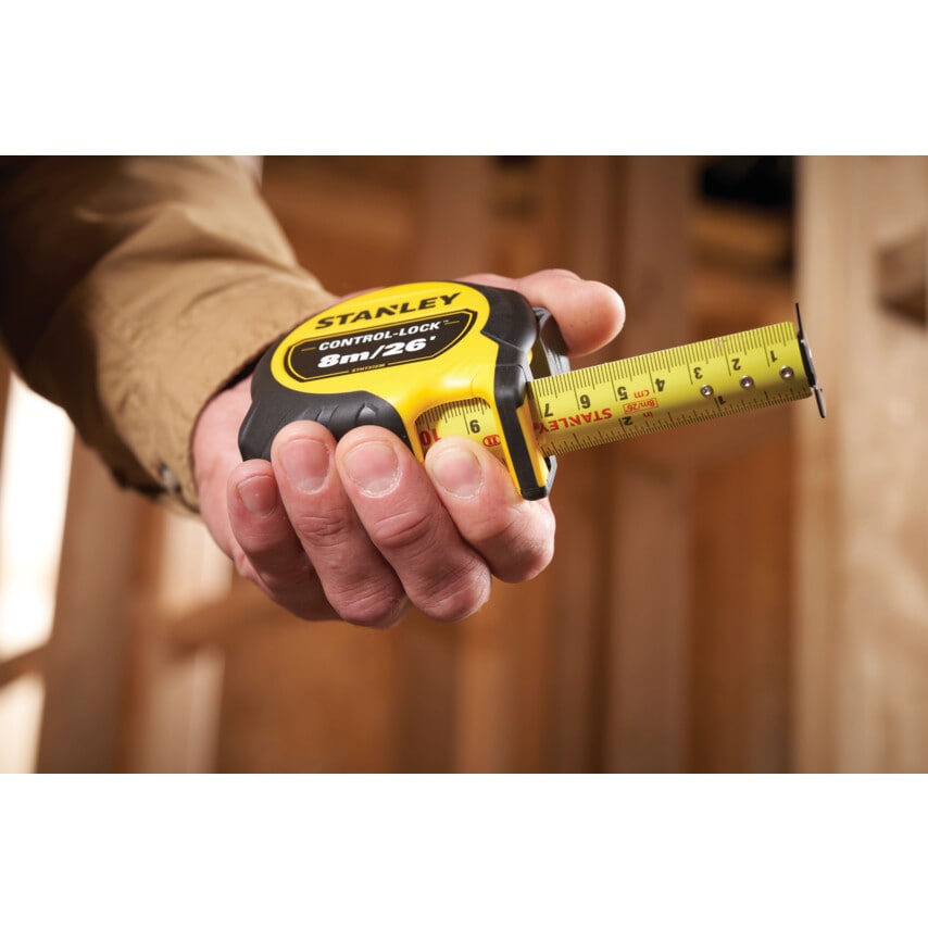 Control-lock 8M/26' 25mm Wide Tape Measure