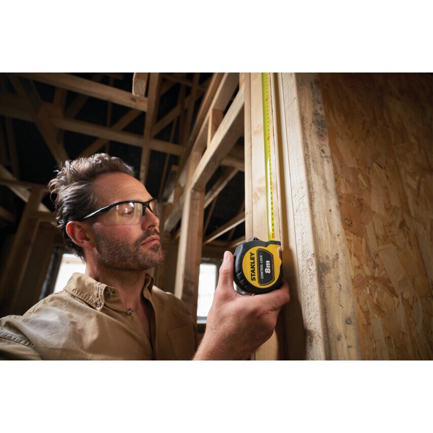 Control-lock 8M 25mm Wide Tape Measure