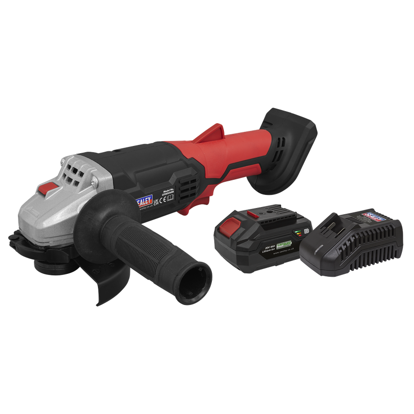 Cordless Angle Grinder Kit 115mm 20V 4AH