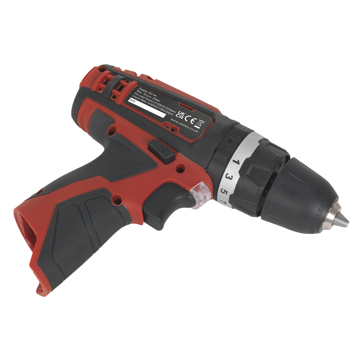 Cordless Hammer Drill/Driver 10mm 12V Li-ion - Body Only