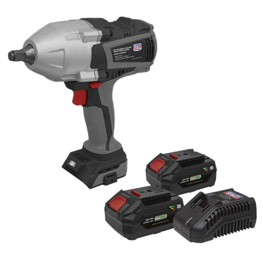 Cordless Impact Wrench Kit 20V SV20 Series & 2 Batteries