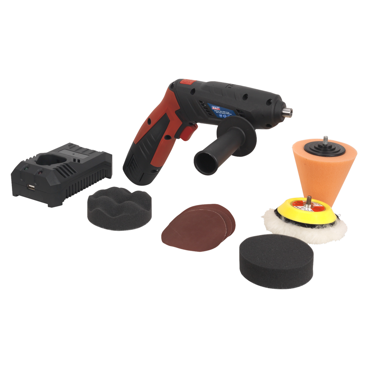 Cordless Mini Sander/Polisher Kit 75mm 12V Lithium-ion