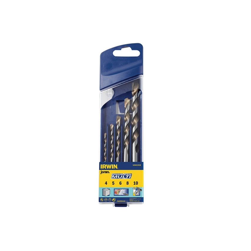 Cordless Multi-Purpose Drill Bit Set, 5 Piece 4-10mm