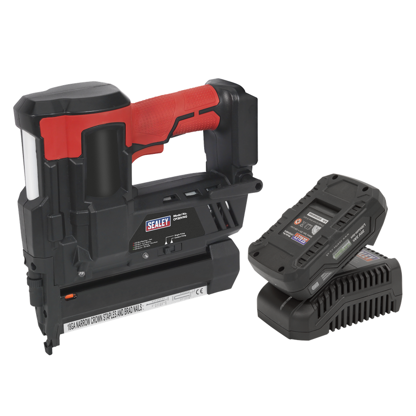 Cordless Nail/Staple Gun 18g 20V 2AH Lithium-ion