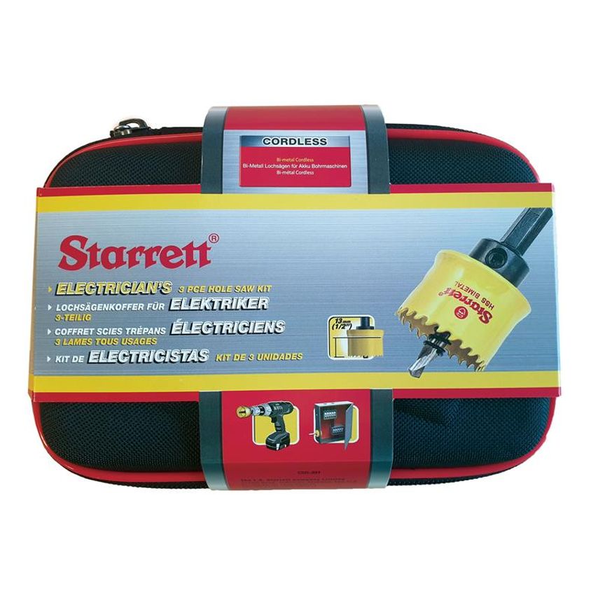 Cordless Smooth Cut Bi-Metal Holesaw Kit, 3 Piece STRKCS03001