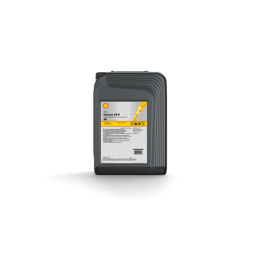 Corena S4 R 68 - Advanced Synthetic Rotary Air Compressor Oil 20 Litre