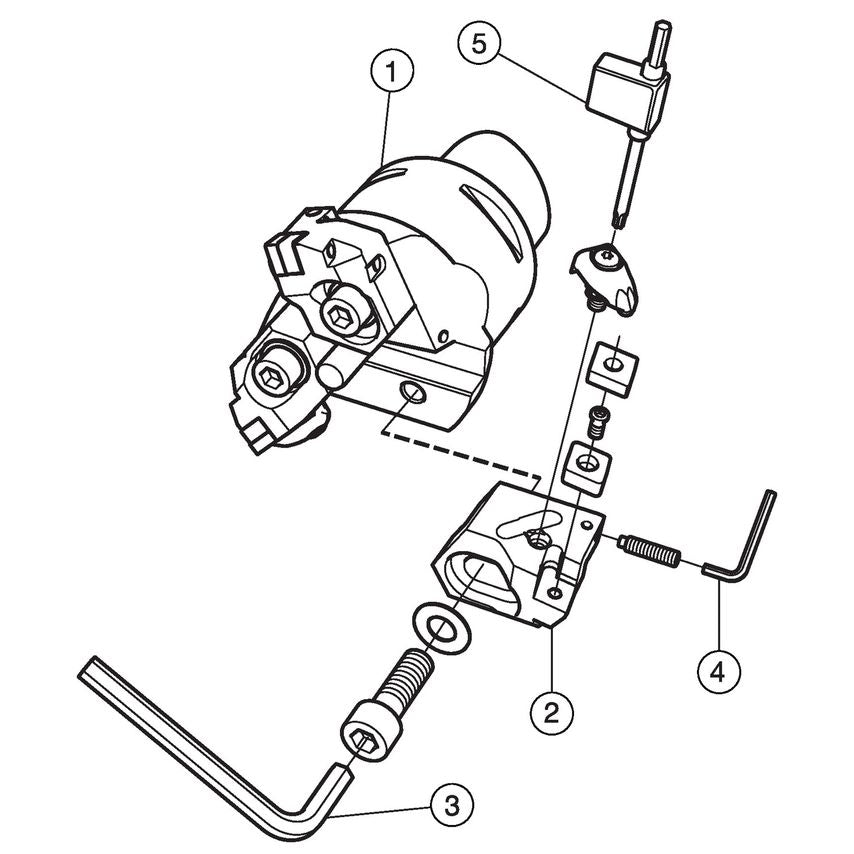 CoroBore BR30 Three-edge Rough Boring Tool BR30-214SN15Y-C8