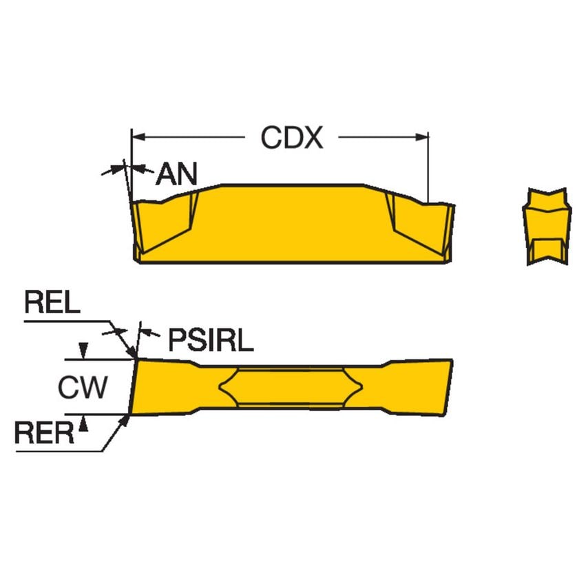 CoroCut 1-2 Insert for Parting L123G2-0300-1001-CS1125