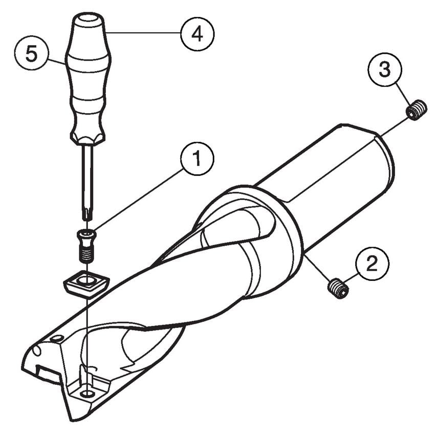 CoroDrill 880 Indexble Insert Drill A880-D0562P19-04
