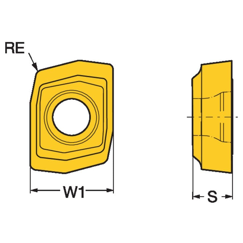 CoroDrill 880 Insert for Drilling 880-010203H-C-LM1044