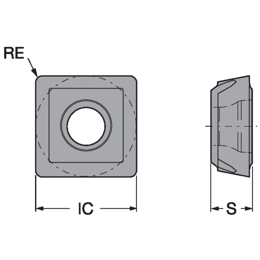 CoroDrill 880 Insert for Drilling 880-0303W06H-P-LMH13A
