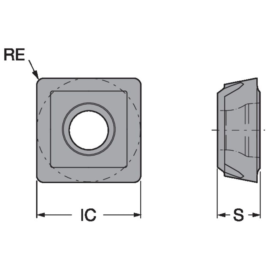 CoroDrill 880 Insert for Drilling 880-0403W07H-P-MSN124