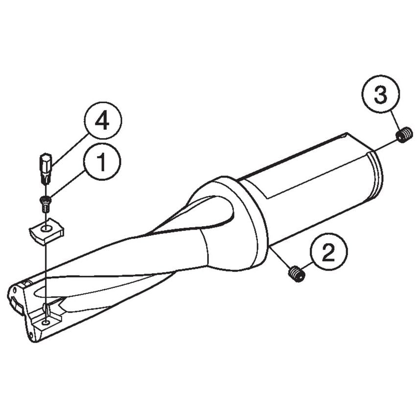 CoroDrill 881 Indexble Insert Drill A881-D0562P19-03