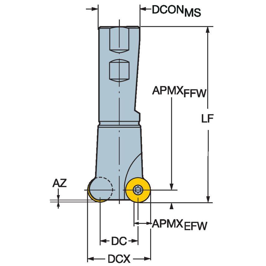CoroMill 200 Face Milling Cutter RA200-016MN25-09M