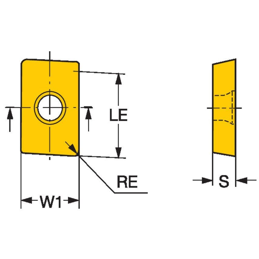 CoroMill 216 Insert for Milling APMT160408-M4340
