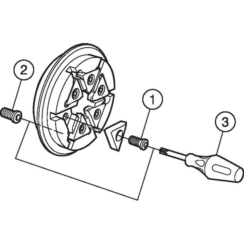 CoroMill 325 Thread Whirling Cutter 325-12CC52-16M-B