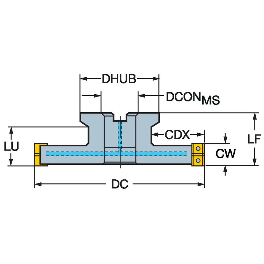CoroMill 331 Adjustable Full Side and Face Disc Milling Cutter R331.32C-080Q27FM
