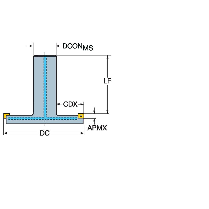 CoroMill 331 Adjustable Half Side and Back Face Disc Milling Cutter R331.52C-080A32EML