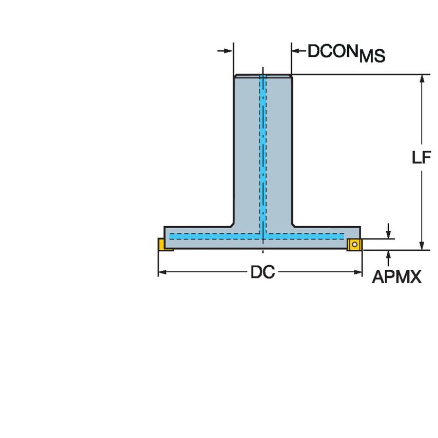 CoroMill 331 Adjustable Half Side and Face Disc Milling Cutter R331.52C-100A40EMR