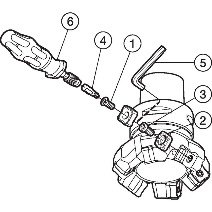 CoroMill 345 Face Milling Cutter A345-038M32-13M