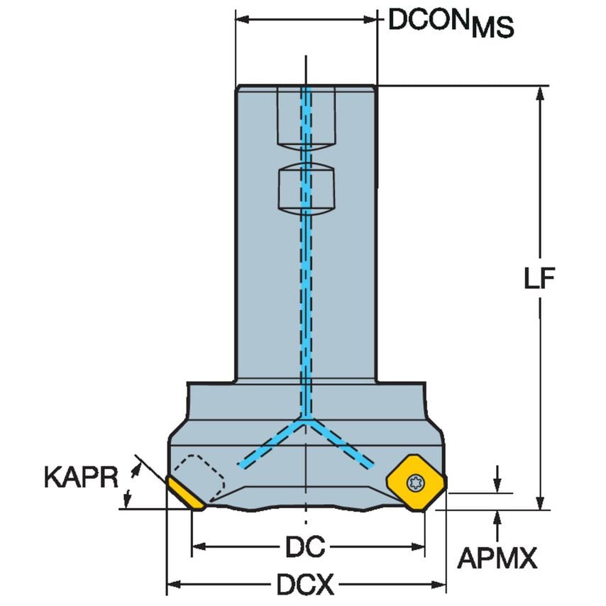CoroMill 345 Face Milling Cutter A345-038M32-13M
