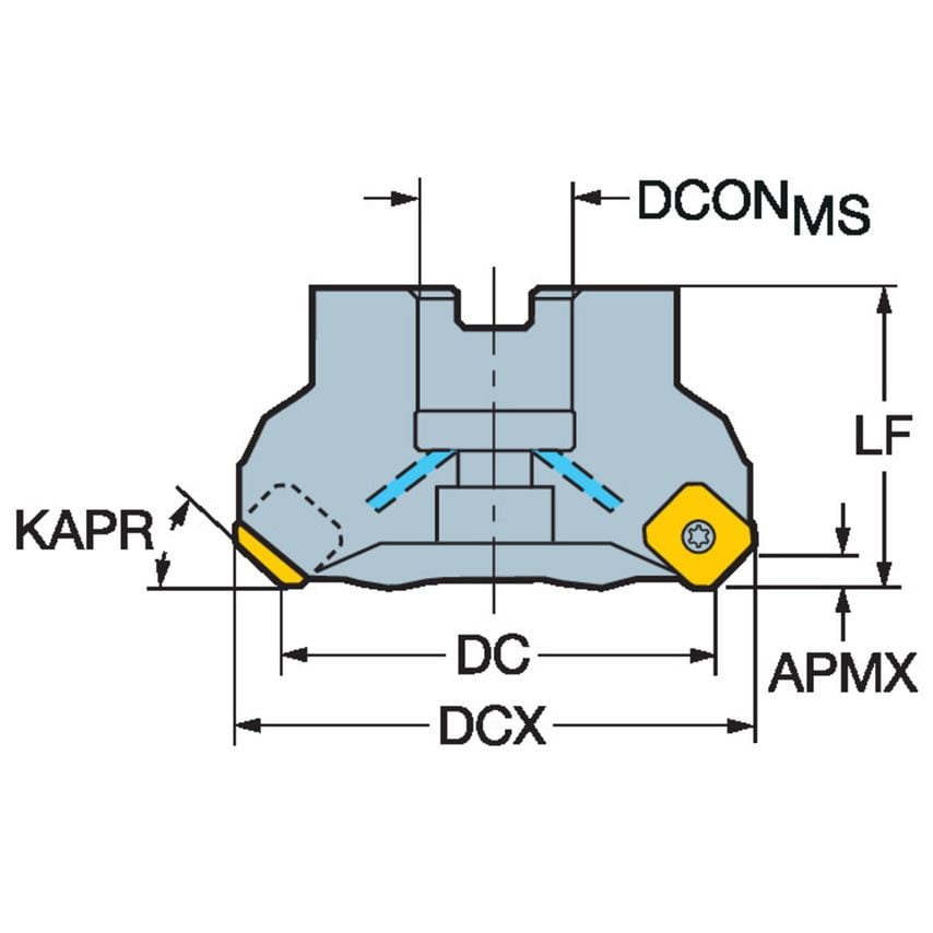 CoroMill 345 Face Milling Cutter A345-127R38-13H