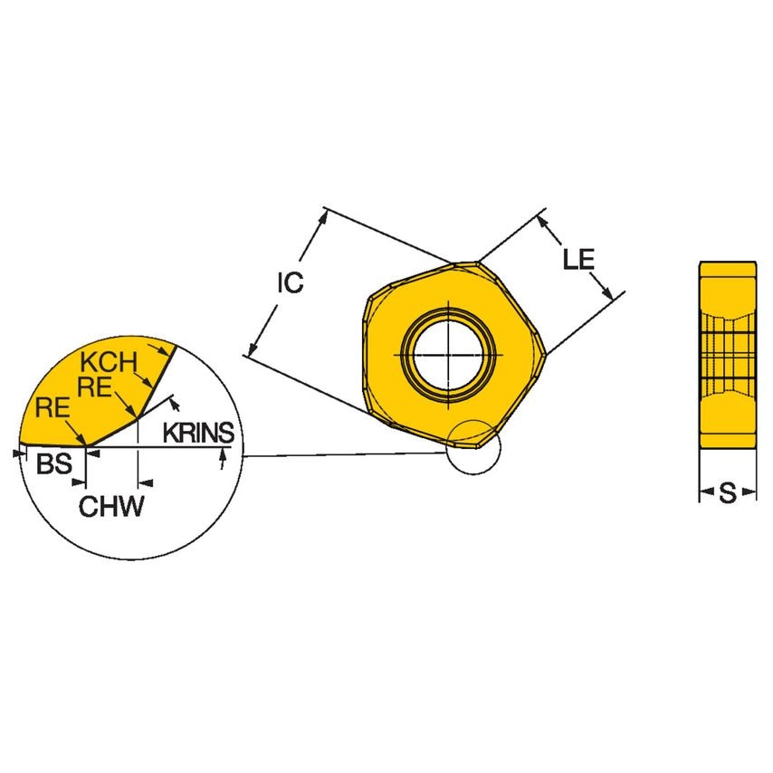 CoroMill 357 Insert for Milling 357R-2408M-PM1130