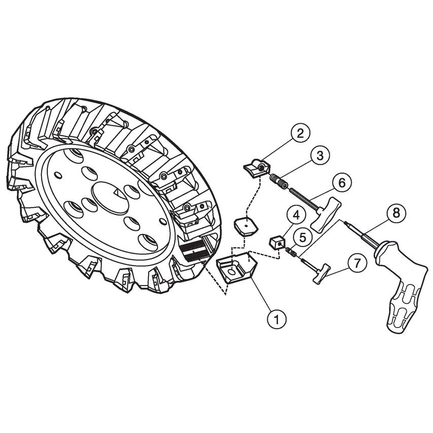 CoroMill 360 Face Milling Cutter A360-254R63-Z12E19