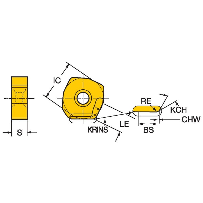 CoroMill 365 Insert for Milling N365-1505ZNE-PW81130