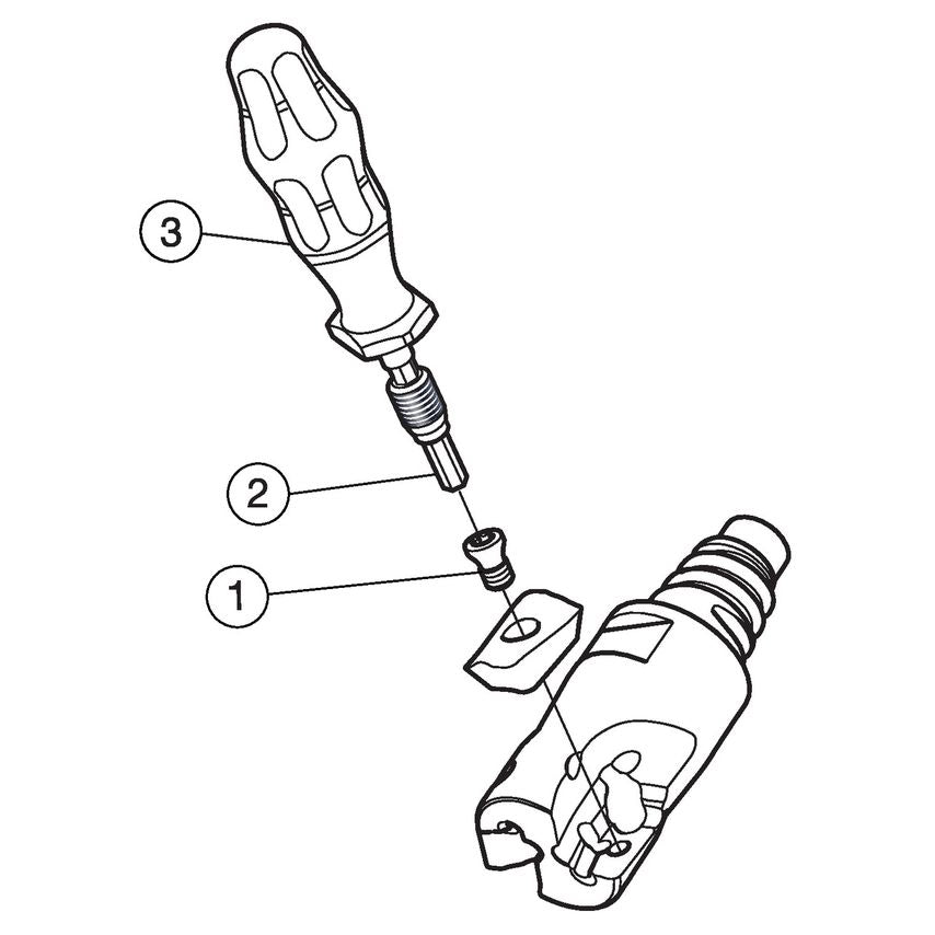 CoroMill 390 Square Shoulder Milling Cutter RA390-013EH12-07L