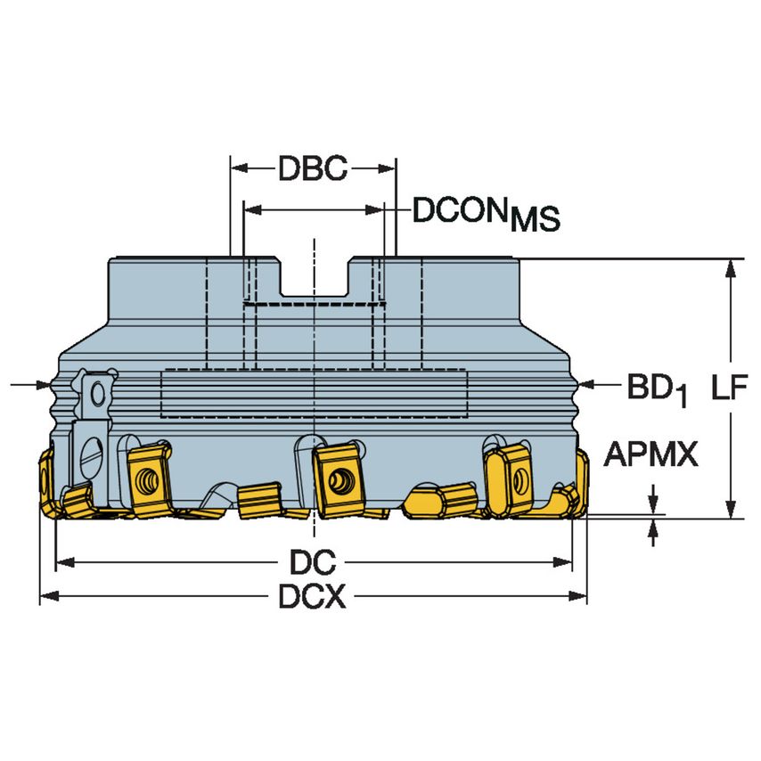 CoroMill 425 Face Milling Cutter A425-102R38-17H