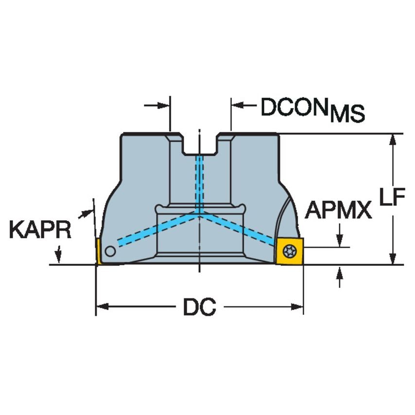 CoroMill 490 Square Shoulder Milling Cutter A490-127R38-08M