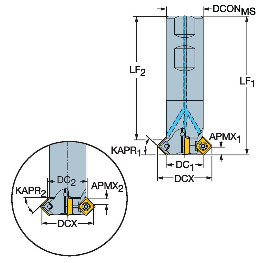 CoroMill 495 Chamfer Milling Cutter A495-026m5-4509H