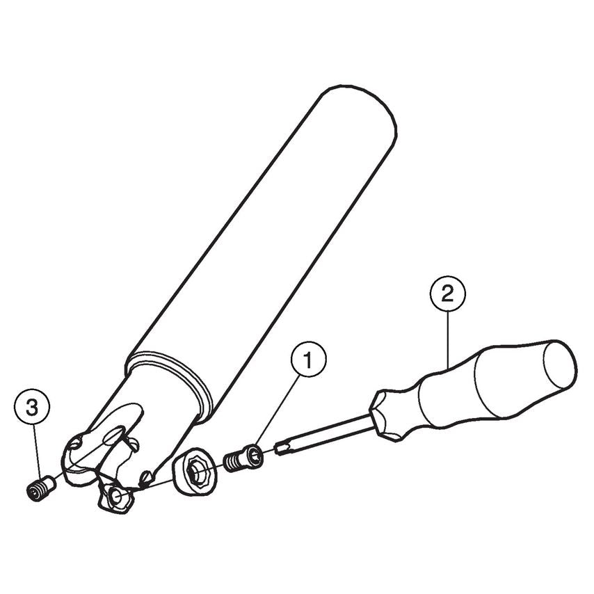 CoroMill 600 Face Milling Cutter A600-038O32-12H