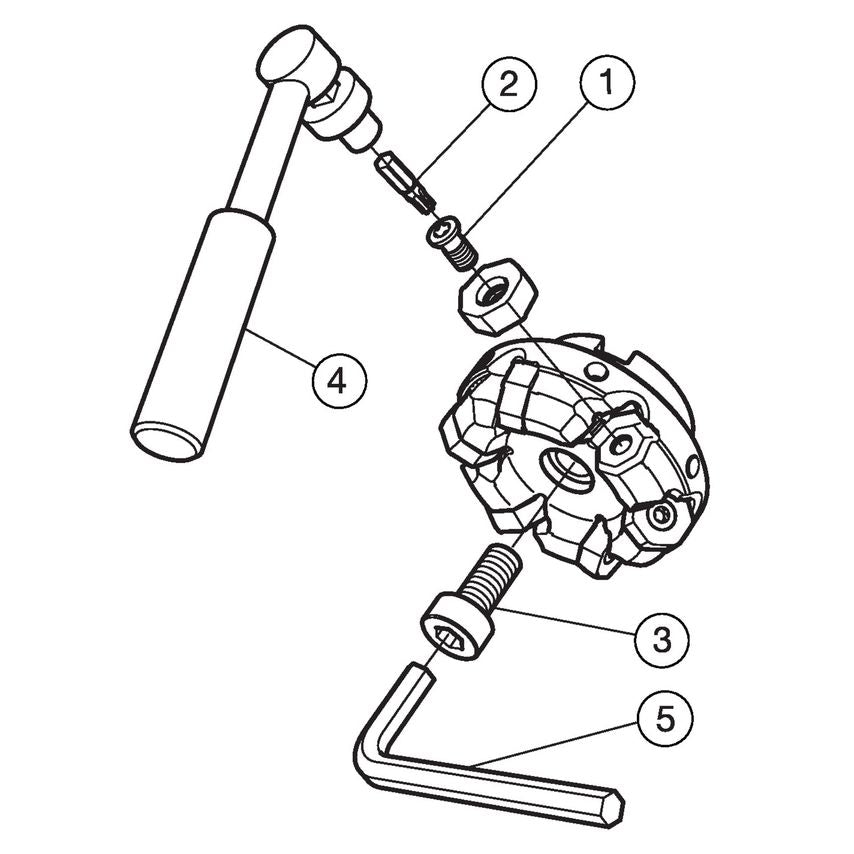 CoroMill 745 Face Milling Cutter 725-125Q40-21H