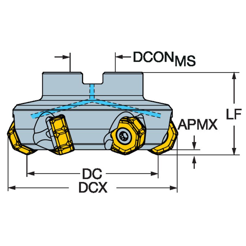 CoroMill 745 Face Milling Cutter 725-125Q40-21M